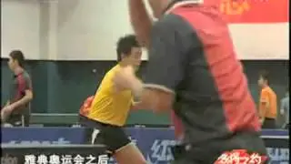Wang Hao Training  Forehand Loop &rlm;   YouTube