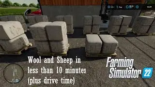 Wool and Sheep in about 10 minutes - Farming Simulator 22
