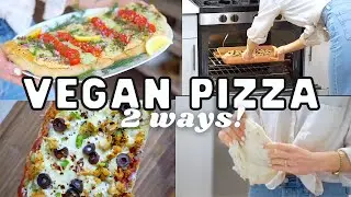 2 Homemade Pizza Recipes + How to make Chickpea Sausage!