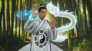 Tai Chi Bagua: Water & Fire Fusion (AI Reimagined)  / 龙之气息｜AI 视觉：太极八卦的水火奥义