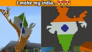 MINECRAFT BUT I MAKE MY INDIA... 😍😍😍 |Minecraft| #shorts #minecraft
