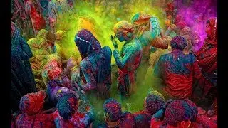 Идём на фестиваль красок Холи going to the festival of colors Holi ч1