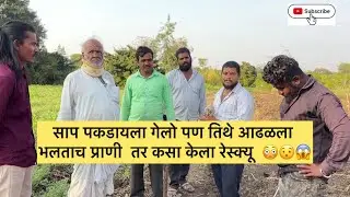साप पकडायला गेलो पण तिथे आढळला भलताच प्राणी  तर कसा केला रेस्क्यू  😳😯😱