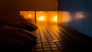 1 HOUR KEYBOARD & CRACKLING CANDLE SOUNDS 🕯️NO TALKING COZY ASMR for Sleep, Relax & Study 