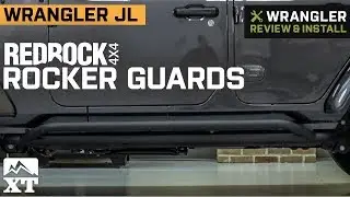 Jeep Wrangler JL RedRock 4x4 Textured Black Rocker Guards (2018 4 Door) Review & Install