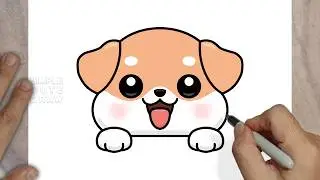 How to Draw a Cute Puppy Dog &ndash; Easy Kawaii Animal Drawing for Kids!
