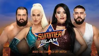 WWE Summerslam 2018: Kick-Off Show: Rusev & Lana vs. Andrade 'Cien' Almas & Zelina Vega