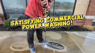 Oddly Satisfying Commercial Power Washing | Clean vs Dirty
