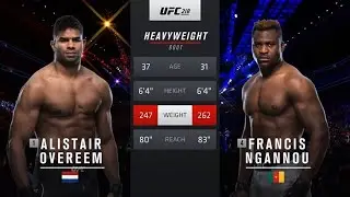 ALISTAIR OVEREEM (kerimo05768) VS FRANCIS NGANNOU (HYBRID-MILLION7) VBL 170