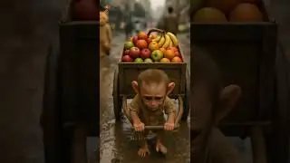 Poor baby monkey Rio car selfie emotional 😭 transformation story ❤️ - RIO X FILMS 🎬