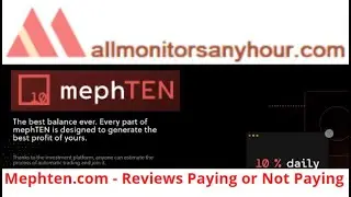 Mephten.com, Reviews Paying Or Not Paying ? & #HYIP daily update, #all hyip monitors 24 hour,