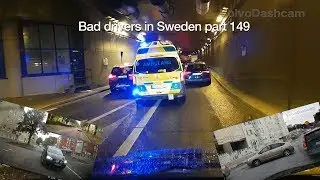 Bad Drivers in Sweden #149 Tailgaters and accidents