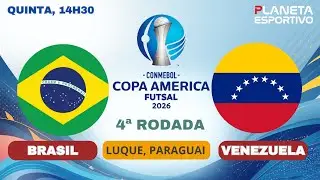 AO VIVO BRASIL X VENEZUELA | COPA AM&Eacute;RICA DE FUTSAL - 29/01/2026