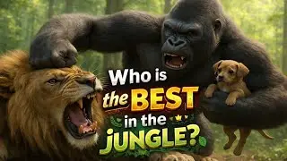 Who is the true king of the jungle? 🦁//Lion vs Gorilla//Lion vs Gorilla fight//lion vs gorilla fight
