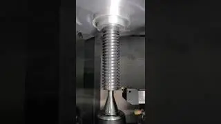 Satisfying Acme Thread CNC Lathe Cutting #shorts