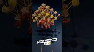 These hanging chandeliers are Polish folk art called Spiders translated to English. #folk #folkart