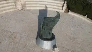 צילום מהרחפן אנדרטת הזיכרון לחללי 11.9 בירושלים .