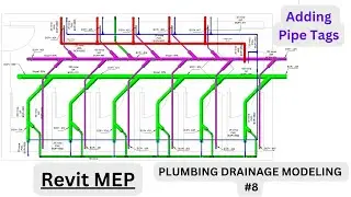 Revit MEP Plumbing Modeling | Pipe Tagging In Revit | #mep | #plumbing | #revtmep