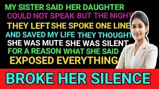 My Mute Sister&rsquo;s Daughter Spoke the Moment Her Parents Left &mdash; What She Revealed Saved My Life Foreve