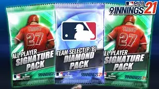 MLB 9 Innings 21 - Two Signature and Team Select Diamond Pack Opening!