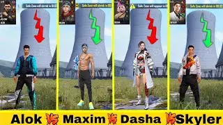 ALOK VS MAXIM VS SKYLER VS DASHA FULL ABILITY TEST IN FREE FIRE -para A3,A5,A7,J2,J5,J7,S5,S7,S9