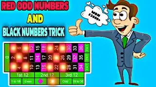 RED ODD NUMBERS & ALL BLACK NUMBERS TRICK / ROULETTE STRATEGY TO WIN / ROULETTE GAME #CASINO #VIRAL