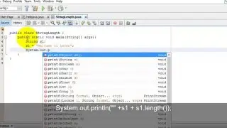 Java Tutorials - Create a program to find out length of String