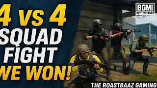 BGMI &ndash; Squad Showdown 4v4&hellip; Victory is Ours! 💪 | The Roastbaaz Gaming