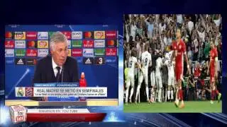POSTPARTIDO / Carlo Ancelotti / Real Madrid 4 vs Bayer Munich 2 / Uefa Champions League 2017