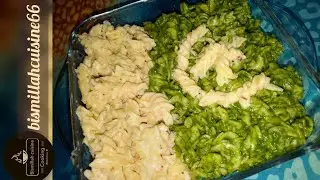 Spanish Pasta Recipe by bismillahcuisine66| Green &White sauce independence pasta recipe|Easy&Quick