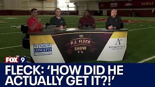 P.J. Fleck reacts to Aidan Gousby's interception: 'How did he actually get it?!'