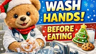 Teddy Bear Doctor Teaches Hand Washing for a Healthy Christmas | 3D Medical Animation