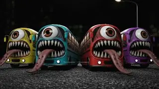School Bus Monster EATER - CoffinDance Monster(COVER)#coffindancesong#cofFindance #monsterbus