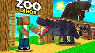 Constru&iacute; un ZOO de DINOSAURIOS en Minecraft!