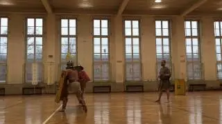 Gladiatoreneinstufungsturnier Gladiatores Berolinensis 2017  Provocator vs. Thraex