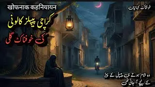 A Terrifying Scary Story Of Haunted Street Of Karachi|Horror Stories Urdu|Sachi Khofnak Kahaniyan 