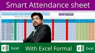 How to make smart attendance sheet in excel || attendance sheet || attendance sheet in excel