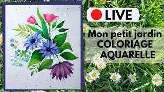 🔴 LIVE Mon Petit Jardin : COLORIAGE et AQUARELLE, nouveauté Marabout !
