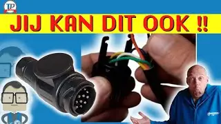 Stekker 13 polig aansluiten, Stekker aanhanger 13 polig, 13 polige stekker openmaken Aspöck