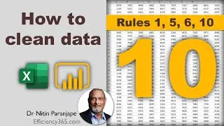 Data Cleanup - Cross-tab and Multiple headers - Rules 1, 5, 6, 10