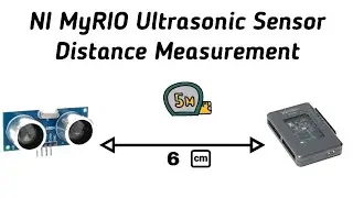 NI LabVIEW MyRIO Ultrasonic Sensor Distance Measurement ( FPGA )