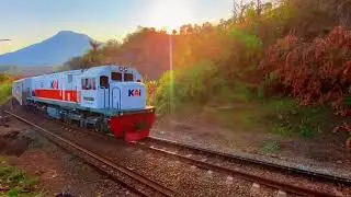 NAIK KERATA TUT TUT #train #keretaapi #nature #mountains #adventure #music #karnaval #india