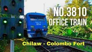 SLR Class S9 DMU with the No.3810 Chilaw - Colombo Office Train in Sri Lanka Railways