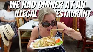We had dinner at an ILLEGAL Chinese restaurant in Lisbon!