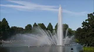Wasserspiele im Hamburger Park 