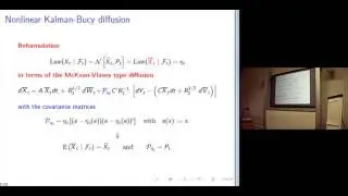 Pierre Del Moral, INRIA (Bordeaux-Sud Ouest Research Center) Ensemble Kalman-Bucy filters