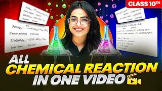 All CHEMICAL REACTION in One Video || Easiest TRICK🔥 || Class 10th