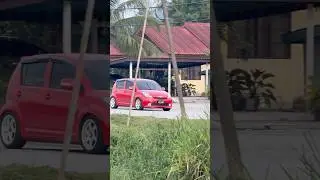 Myvi King Merah Santai Petang Lalu Depan #azekkun Auto Konten 🔥