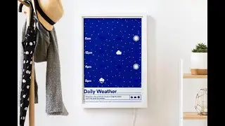 A smart poster that knows the weather