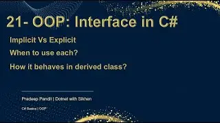 C# Interface Implementation - Implicit Vs Explicit | C# Basic for Beginners | Learn C# Step by Step